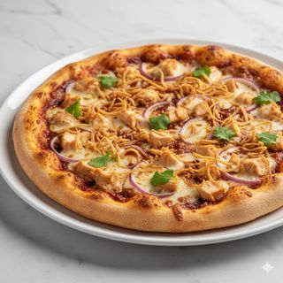 Pizza BBQ Chicken Onion Crispy (30 Cm.)