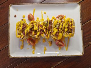 Cheddar crispy palačinka