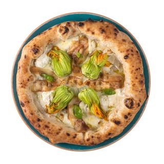 Fiori di zucca e guanciale