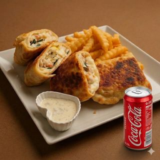 Tortilja sa piletinom i Coca Cola 0,33