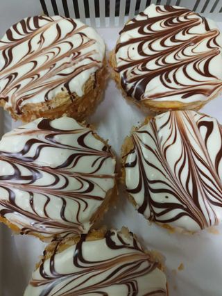 Tambor com chocolate branco