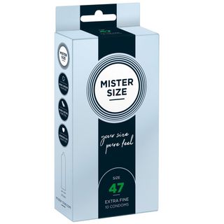 Prezerwatywy Mister Size (condoms), Mały Rozmiar 47 Mm, Lateks, 10 Szt