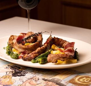 Lagarto Ibérico a la brasa