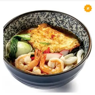 Ramen in brodo con frutti di mare
