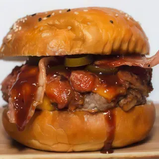 Big hot dog burger