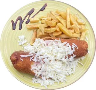 Cordon bleu de pui cu cartofi prajiti
