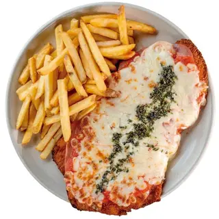 Milanesa de pollo Napolitana