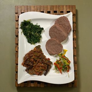 Liver Wet Fry With Brown Ugali
