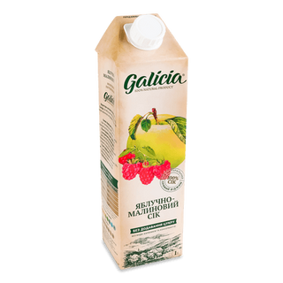 Сік Galicia яблучно-малиновий (1л)