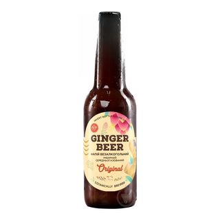 Напій " ВОЛИНСЬКИЙ БРОВАР імбирний ель"б/а 0.35л. Скло