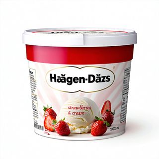Helado Haagen-Dazn Strawberries & Cream (100 Ml.)