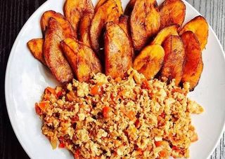 Fried Plantain With Egg