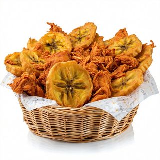 Canastas de platano con pollo