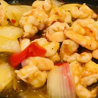 155-Gambas Con Ajo Y Salsa Picante