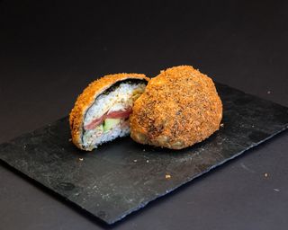 Hamburguesa de salmón