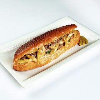 Хот-дог с мясом