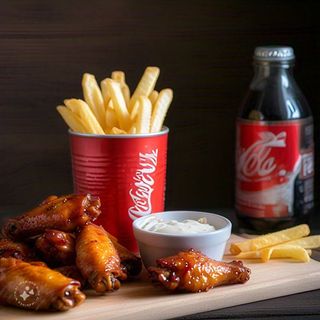 Alitas de pollo (5) menu