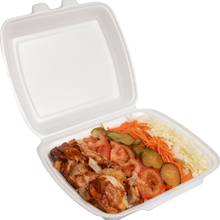 Кебаб в тарілці з телятиною 