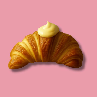 Croissant alla crema pasticciera