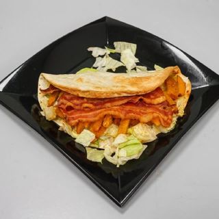 Fajitas crispy bacon e chicken