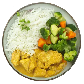 Pollo al Curry con riso e verdure - 300 g