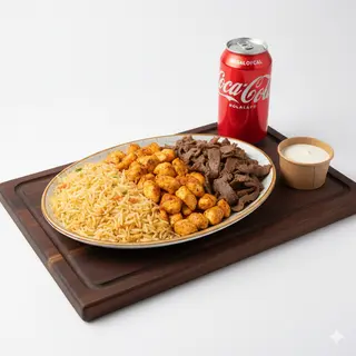 Menú Plato Kebab Con Arroz