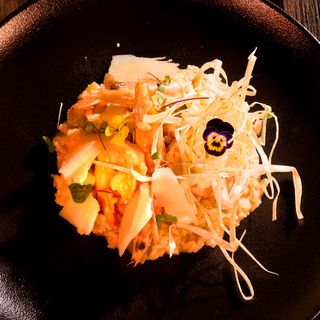 Ризото със скариди, праз и сок от лимон (320г)