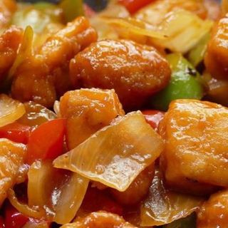 45. Pollo Con Salsa Agridulce