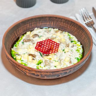 Risotto cu hribi și cașcaval afumat 350 gr