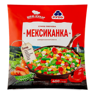 Суміш овочева «Рудь» «Мексиканка» для смаження (400г)