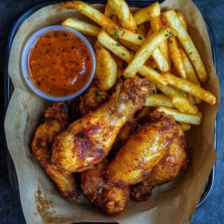 Chicken with Mukimo/Fries