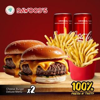 Cheese Burger Deluxe Menu X 2