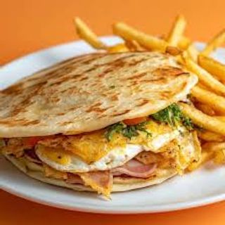 Chappati Omelette Jambon