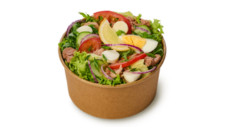 Mała sałatka Cezar z tuńczykiem