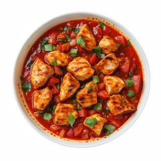 75A Pollo Con Salsa Curry Rojo