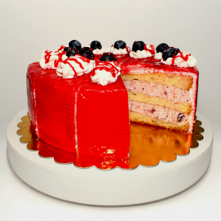 Tort fructe  1,2 kg ( 12 portii x 100g )