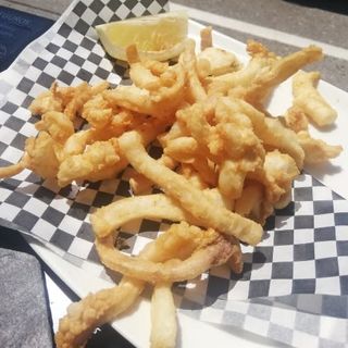 Tempura De Langostinos Con Almendras
