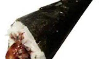 Temaki tempura de langostinos y aguacate (1 pza.)