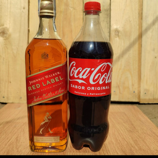 Red label + Coca-cola original 2L
