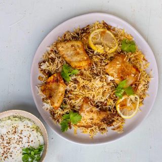 Fish biryani