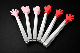 Тримачі для їжі набір 3 шт (червоні, рожеві)