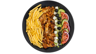 Kebap Greco na talerzu
