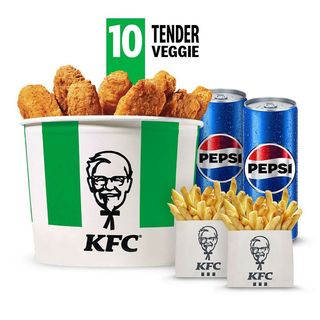 Menu Bucket 10 Tender Veggie