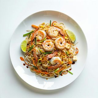 Pad thai gamberi