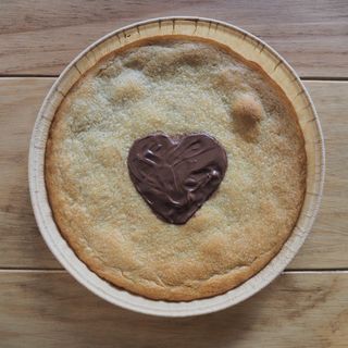Megacookie con CORAZÓN de nutella