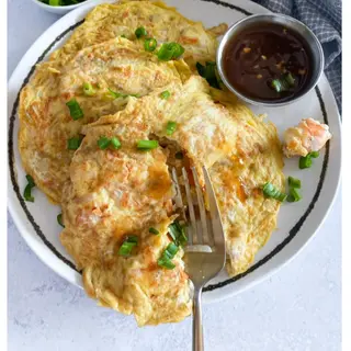 Huevo Revuelto Con Gambas