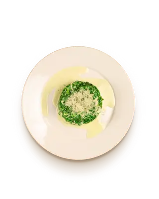Шпинат со сливочным соусом (150 гр.)