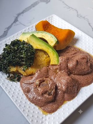 Pasted Groundnuts with Meat