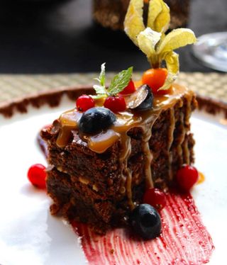 Brownie de Chocolate com Amendoim