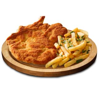 Milanesa de Ternera (300gr) con patatas fritas